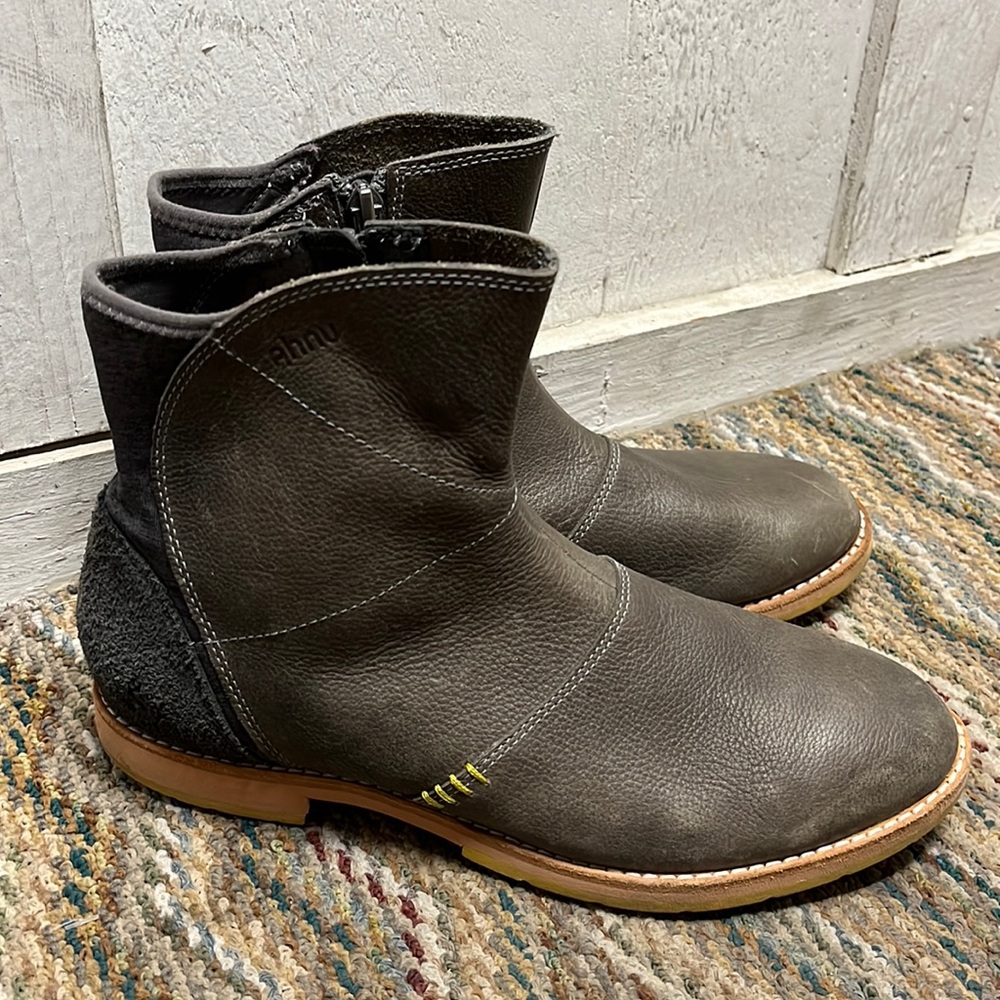 Olive Ahnu  waterproof ankle booties